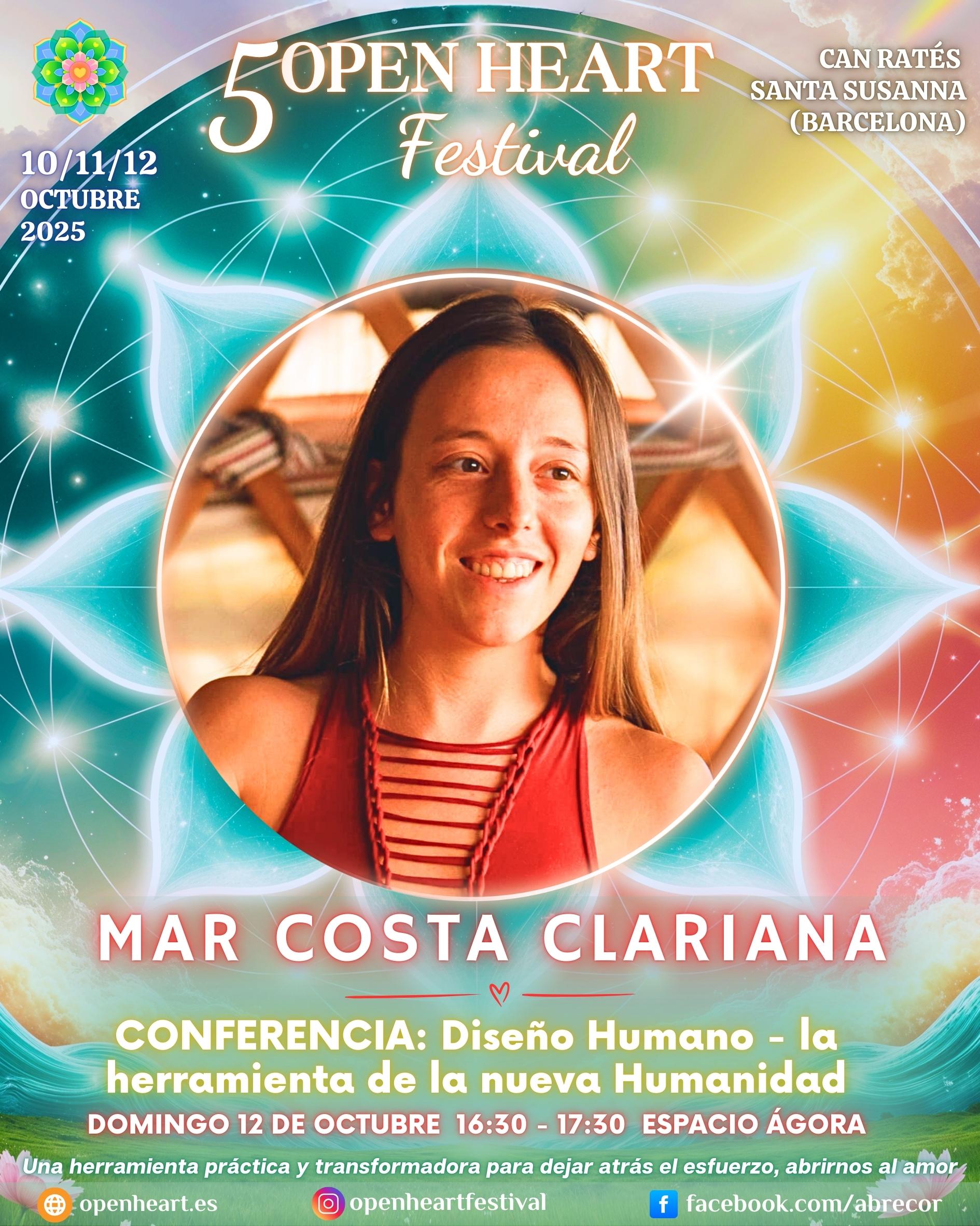 Domingo Conferencia Ágora. Mar Costa Clariana