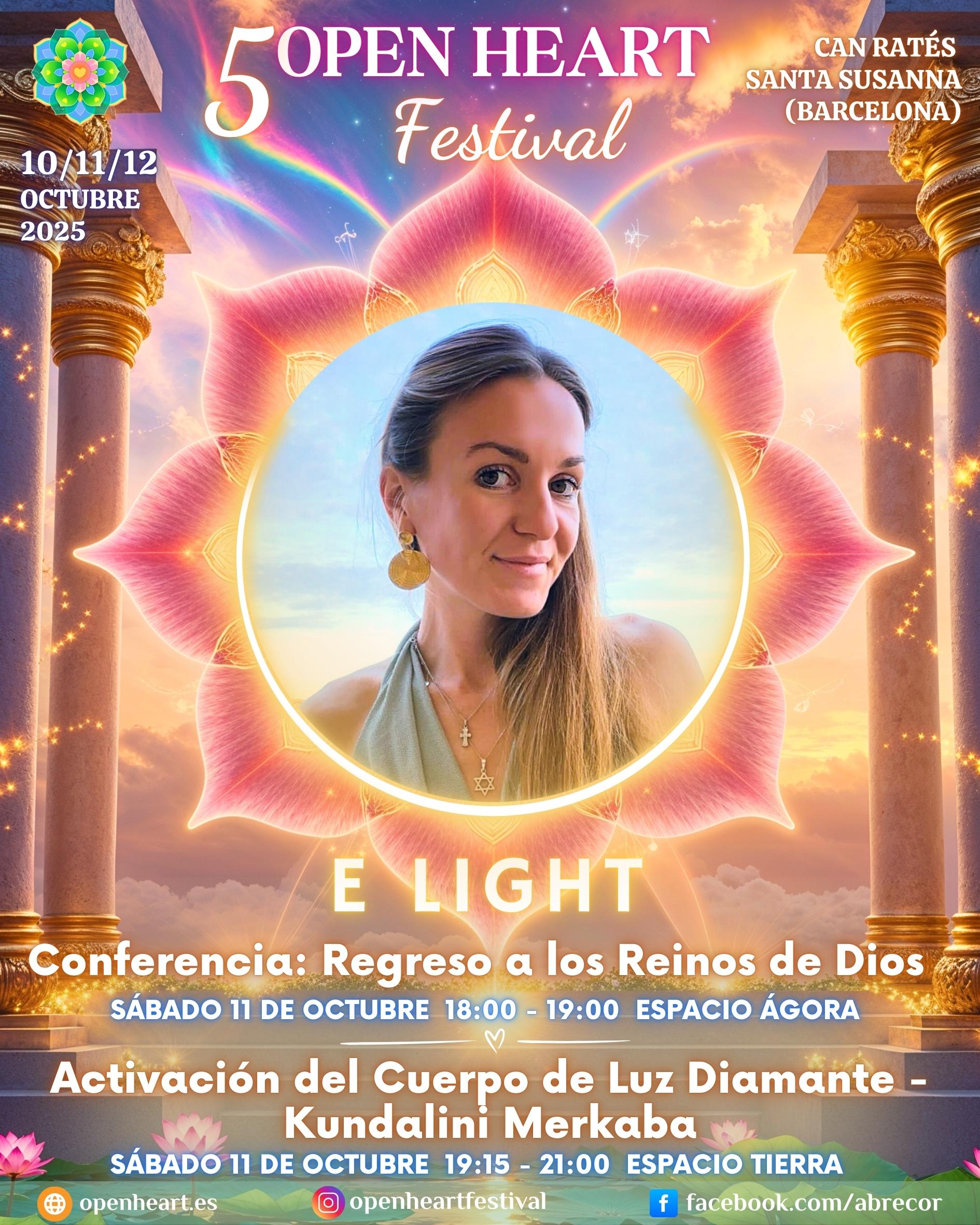 Sábado Conferencia y Taller Ágora y Tierra. E Light E Light